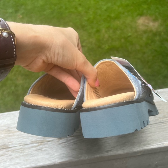 Y2K Vintage Justin Mule Slip On Shoes Western Women’s SZ 5.5 Leather Brand New - Picture 16 of 16